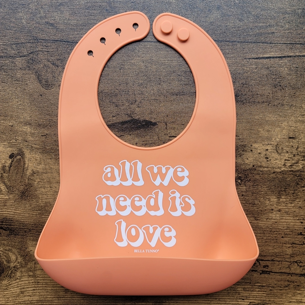 All We Need Is Love • Bella Tunno Silicone Bib